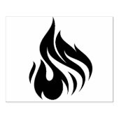 Ontwerp van vuurkunst rubberstempel (Afrduk)