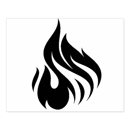 Ontwerp van vuurkunst rubberstempel (Afrduk)