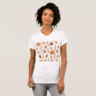 Ontwerp van warme herfstkleuren t-shirt