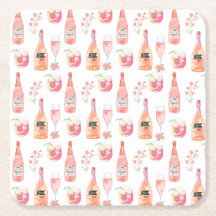 Ontwerp van waterverf Floral en Roos wijn.