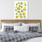Ontwerp van waterverf van paddestoelen canvas afdruk (Insitu (Slaapkamer))
