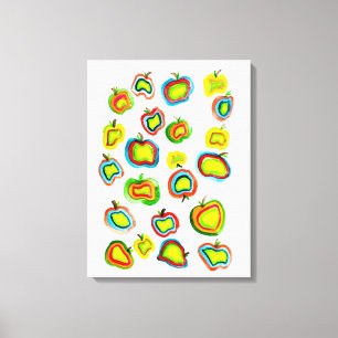 Ontwerp van waterverf van paddestoelen canvas afdruk