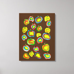 Ontwerp van waterverf van paddestoelen canvas afdruk
