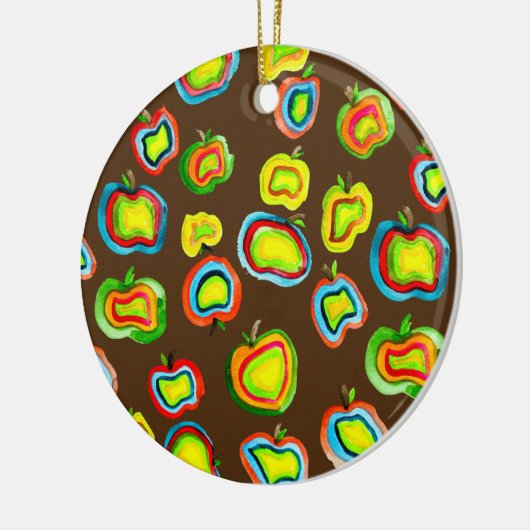 Ontwerp van waterverf van paddestoelen keramisch ornament (Links)