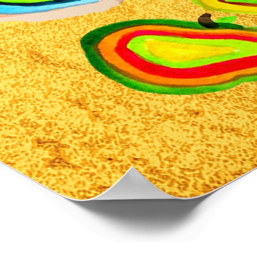 Ontwerp van waterverf van paddestoelen poster (Hoek)