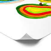 Ontwerp van waterverf van paddestoelen poster (Hoek)