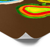 Ontwerp van waterverf van paddestoelen poster (Hoek)