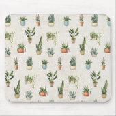 Ontwerp van Waterverf van Potlood Planten Muismat (Voorkant)