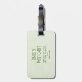 Ontwerp van Waterverf voor glimlachende cactus Bagagelabel (Achterkant verticaal)