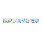 Ontwerp van waterverf winterbladpatroon omwikkelbaar adreslabel (Individueel)