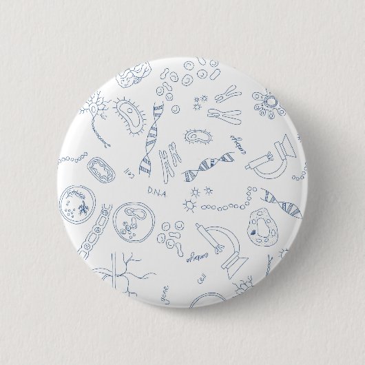 Ontwerp van wetenschappelijke biologie-diagrammen ronde button 5,7 cm (Voorkant)
