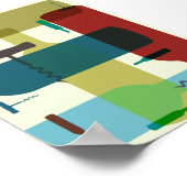 Ontwerp van wijnRetrostijl Poster (Hoek)