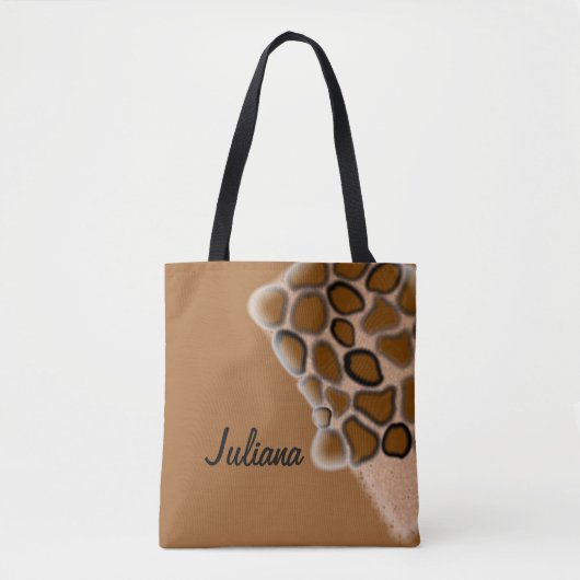 Ontwerp van wilde Giraffe op maat Tote Bag (Voorkant)