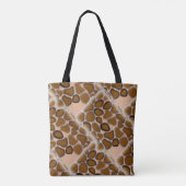 Ontwerp van wilde Giraffe op maat Tote Bag (Achterkant)