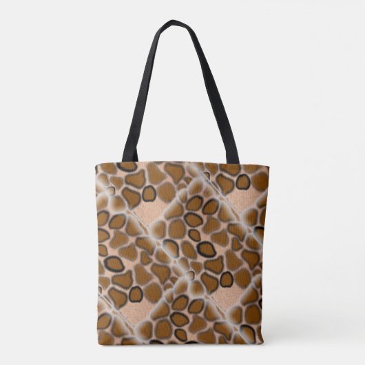 Ontwerp van wilde Giraffe op maat Tote Bag (Achterkant)