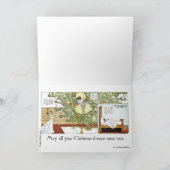  ontwerp van Winsor McCay-kerstkaart Feestdagen Kaart (Binnen)