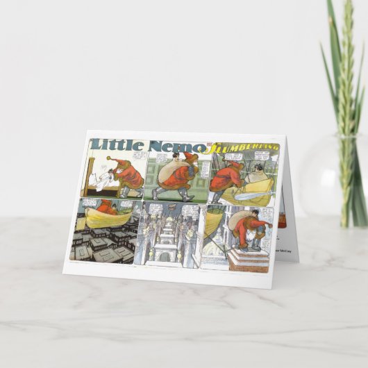  ontwerp van Winsor McCay-kerstkaart Feestdagen Kaart (Voorkant)