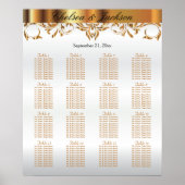 Ontwerp van wit en goudelement - Zitschets 16 Poster (Voorkant)