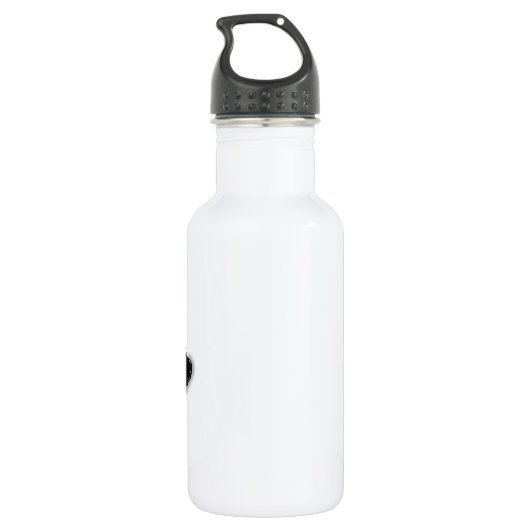 Ontwerp van witte paarden en vlinders waterfles  (Achterkant)