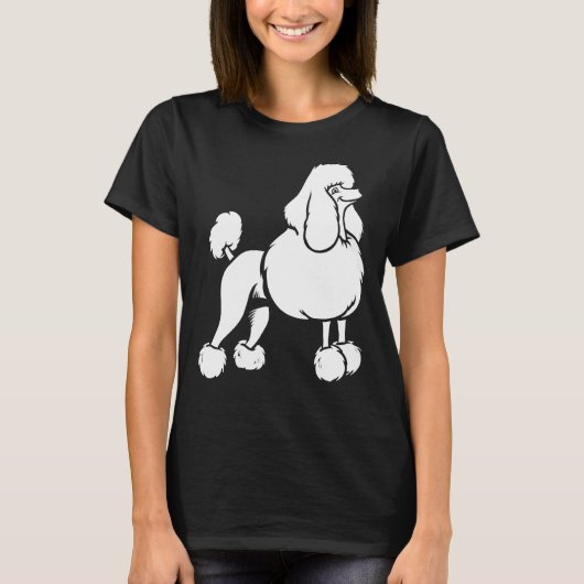 ontwerp van witte poedel t-shirt (Voorkant)