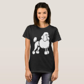 ontwerp van witte poedel t-shirt (Voorkant volledig)