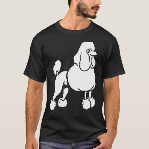 ontwerp van witte poedel t-shirt