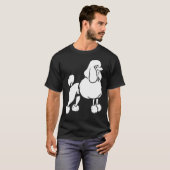 ontwerp van witte poedel t-shirt (Voorkant volledig)