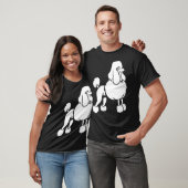 ontwerp van witte poedel t-shirt (Unisex)
