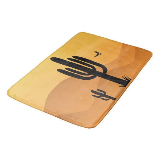 Ontwerp van woestijncactus badmat (Gekanteld)