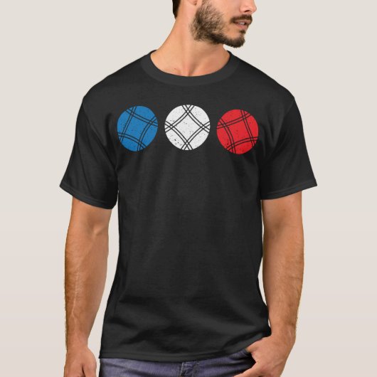 Ontwerp van wolbouten - bocce petanque boules play t-shirt (Voorkant)