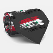 Ontwerp van wollige Syrische vlag Stropdas (Opgerold)