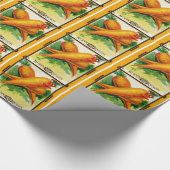 ontwerp van wortelpakket cadeaupapier (Hoek)