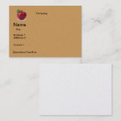 ONTWERP VAN ZAKELIJKE appelen Visitekaartje (Voorkant / Achterkant)