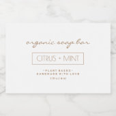 Ontwerp van zeep-productlabel sparkling wijnetiket (Enkel label)