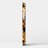 Ontwerp van zijden sjaal met roerstenen en goud Case-Mate iPhone case (Achterkant / Links)