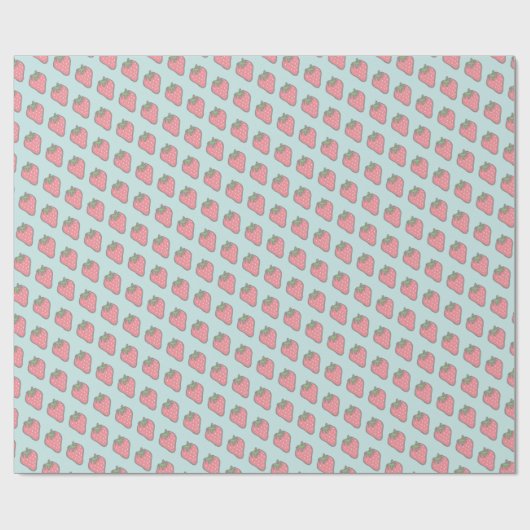 Ontwerp van zoete aardbeien cadeaupapier (Vlak)