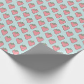 Ontwerp van zoete aardbeien cadeaupapier (Hoek)