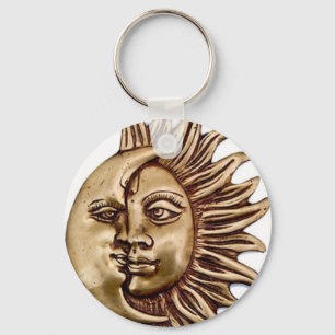 ONTWERP VAN ZON EN MOON CHARM SLEUTELHANGER