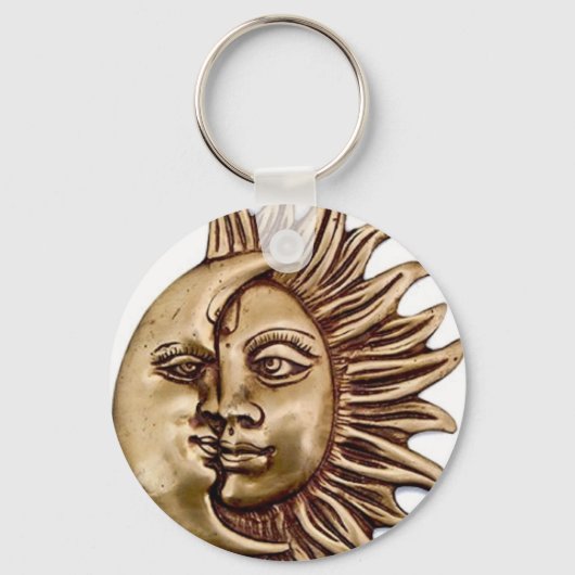 ONTWERP VAN ZON EN MOON CHARM SLEUTELHANGER (Voorkant)