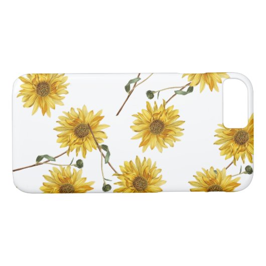Ontwerp van zonnebloem aanpassen Case-Mate iPhone case (Achterkant (Horizontaal))