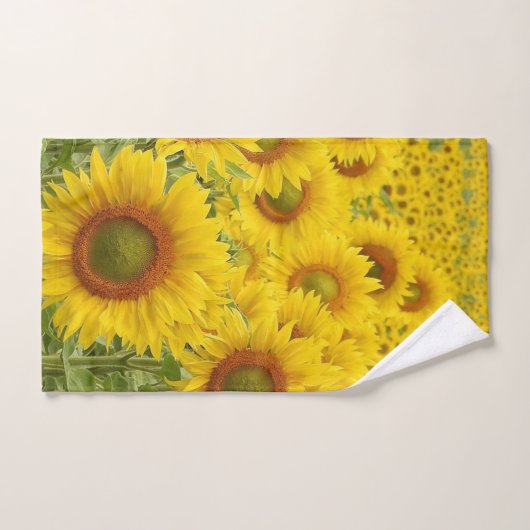 Ontwerp van zonnebloemen bad handdoek (Handdoek)