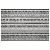 Ontwerp van zwart-wit aztec-patronen stof (Fat Quarter)
