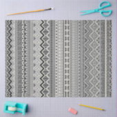 Ontwerp van zwart-wit aztec-patronen tissuepapier (Craft)