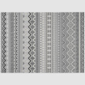 Ontwerp van zwart-wit aztec-patronen tissuepapier (Voorkant)