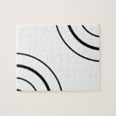 Ontwerp van zwart-wit-cirkelvormig ontwerp | Minim Legpuzzel (Horizontaal)