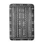 Ontwerp van zwart-wit weefsel badmat (Voorkant Verticaal)