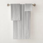 Ontwerp van zwarte en witte lijnen bad handdoek (Insitu)