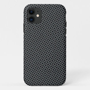 Ontwerp van zwarte en witte lijnen Case-Mate iPhone case