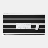 Ontwerp van zwarte en witte strepen bureaumat (Keyboard & Muis)