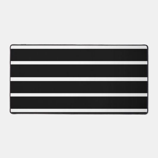 Ontwerp van zwarte en witte strepen bureaumat (Voorkant)